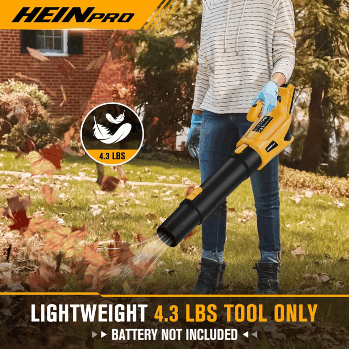 20V Cordless Leaf Blower and 12 Inch String Trimmer Combo Compatible with DEWALT 20V MAX Battery (Battery and Charger Not Included) - Image 4