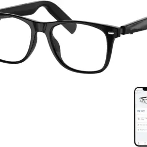 AI Glasses, AI Assistant, AI Translator Powered by Chatgpt, Anti-Blue Light Bluetooth Smart Glasses for Men & Women, 11H Life, Voice Control, Audio Smart Eyewear for Gaming Travel Meeting Memos