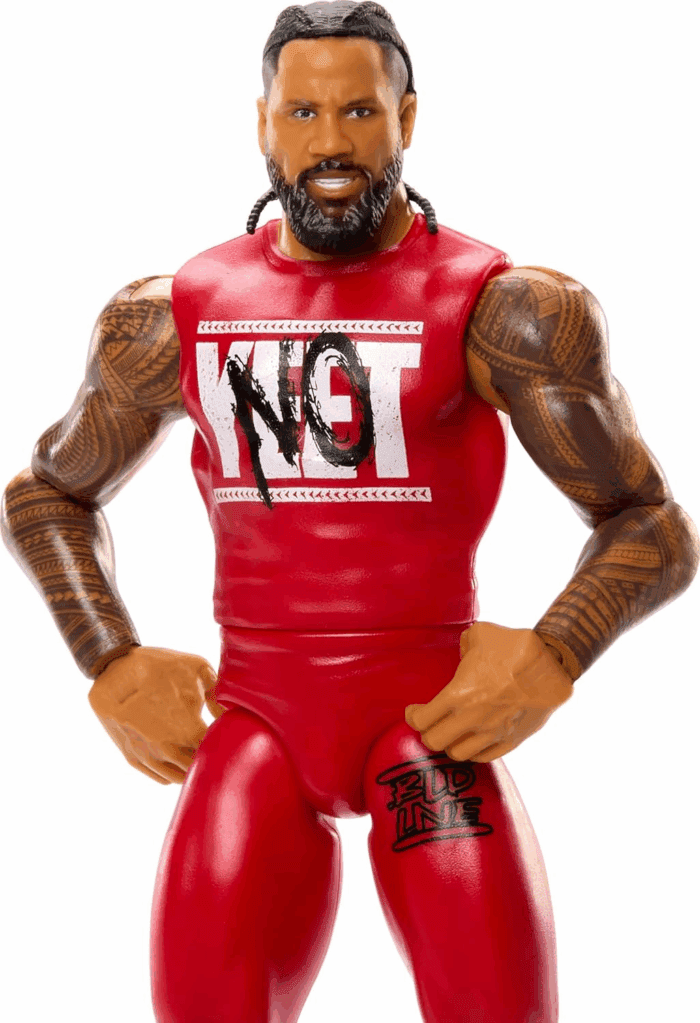 WWE Jimmy USO Action Figure, Main Event Series #155 6-Inch Collectible with 10 Articulation Points & Life-Like Look - Image 3