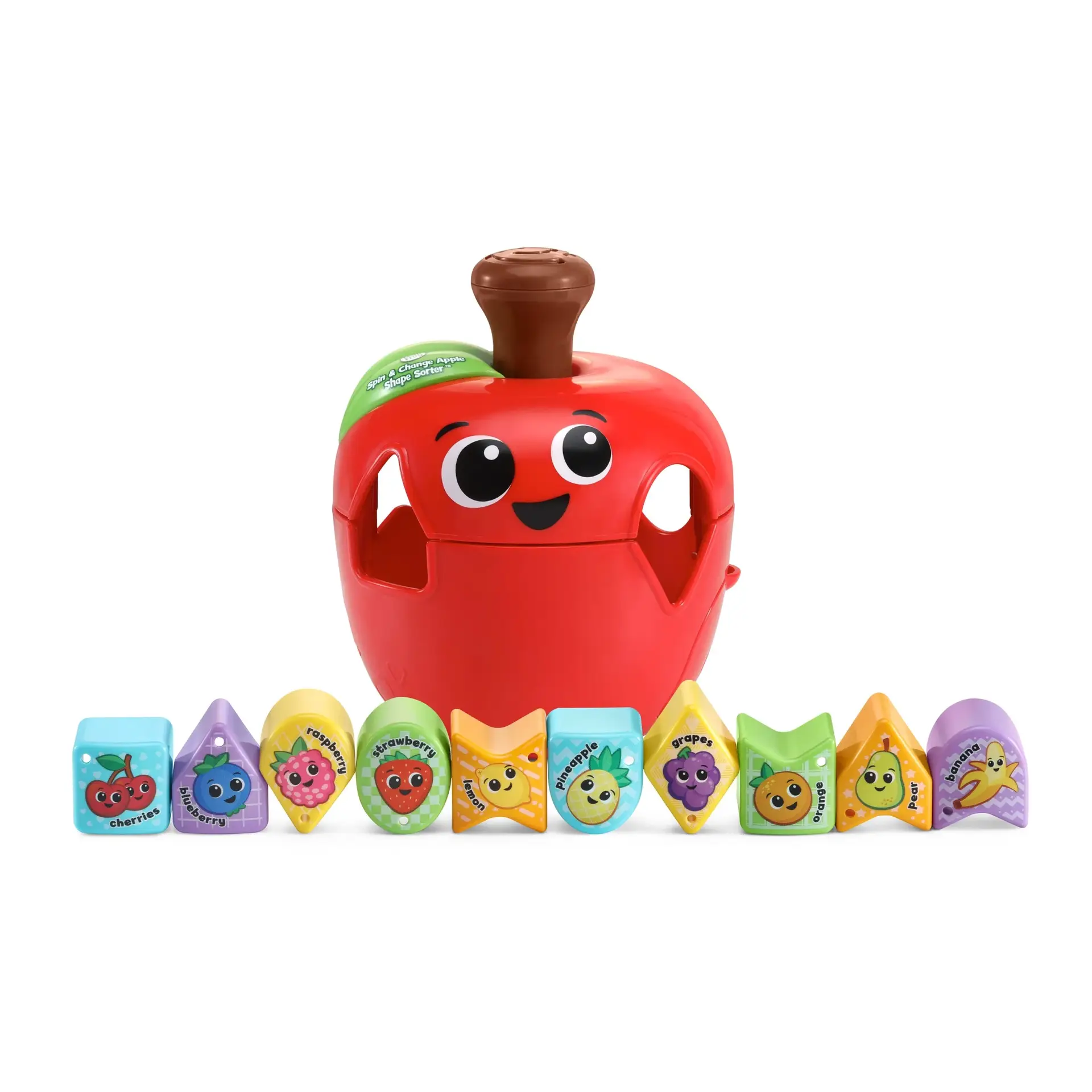 Spin & Change Apple Shape Sorter with Accessories, Baby and Toddler Toys