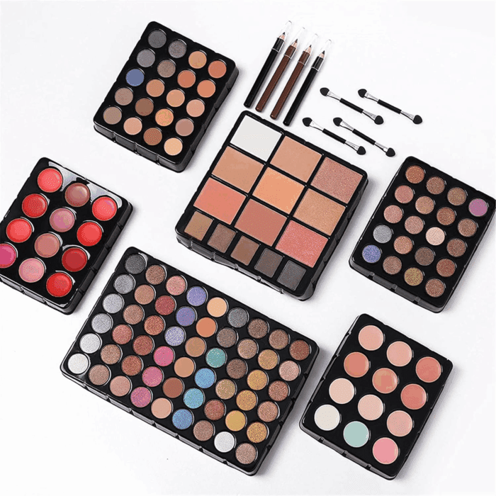 All in One 132 Color Makeup Kit, Professional Case, Teen Girls Set, Multicolor Eyeshadow Palette (006N1-Pink) - Image 5