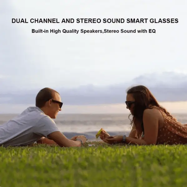 Oho Smart Glasses,Polarized Sunglasses with Bluetooth Speaker,Athletic/Outdoor UV Protection and Voice Control,Unisex(Mirror Blue Lens) - Image 5