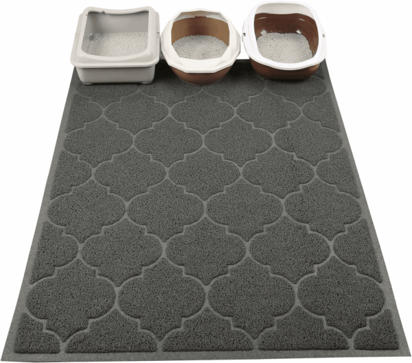 Cat Litter Mat, XL Super Size, Phthalate Free, Easy to Clean, 46X35 Inches, Durable, Soft on Paws, Large Litter Mat. - Image 4