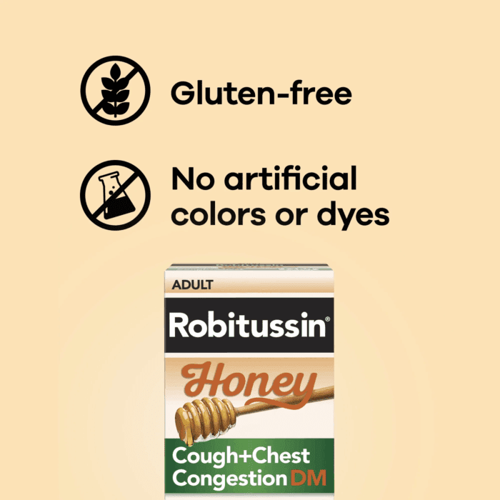 Max Strength Cough Congestion DM and Cold Medicine, Honey, 8 Fl Oz - Image 8