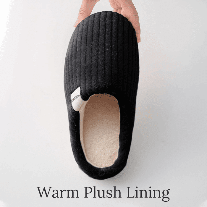 Slippers for Women, Warm Memory Foam Comfy House Slippers with Anti-Skid Rubber Sole for Indoor and Outdoor - Image 3