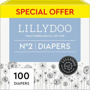Diapers - Size 2 (9-18 Lbs), Half-Monthly Supply (100 Count), Skin-Friendly, Ultrasoft, Chlorine-Free & Absorbent Baby Diapers