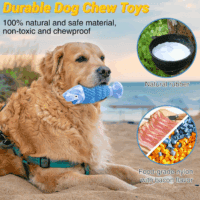 Tough Dog Toys for Aggressive Chewers, Indestructible Dog Chewers for Medium & Large Breeds, Squeaky Durable Chew Toys to Keep Them Busy, Reduce Boredom, Teeth Cleaning, Bacon Flavor - Image 3