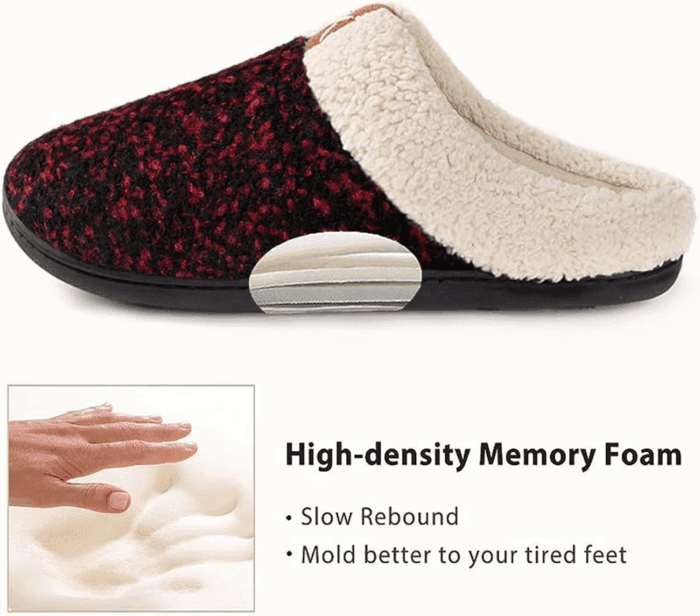 Women'S Indoor Bedroom Slipper with Memory Foam, Gift for Women, Wool-Like House Shoe with Anti-Skid Rubber Sole for Ladies - Image 3