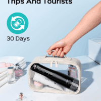 Cordless Water Flosser & Dental Pick for Teeth, Braces, Gums Care - Advanced 10 Pressure Settings for Multiple Users, Rechargeable, Portable for Travel, Bpa-Free, Black, E40(WFP14) - Image 6