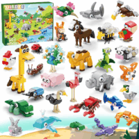 30 Pack Animals Building Blocks Toys, Mini Party Favors Building Set for Kids Bricks Toys for Boys Girls Holiday Goodie Bags Stocking Stuffers Classroom Prizes Birthday Gifts