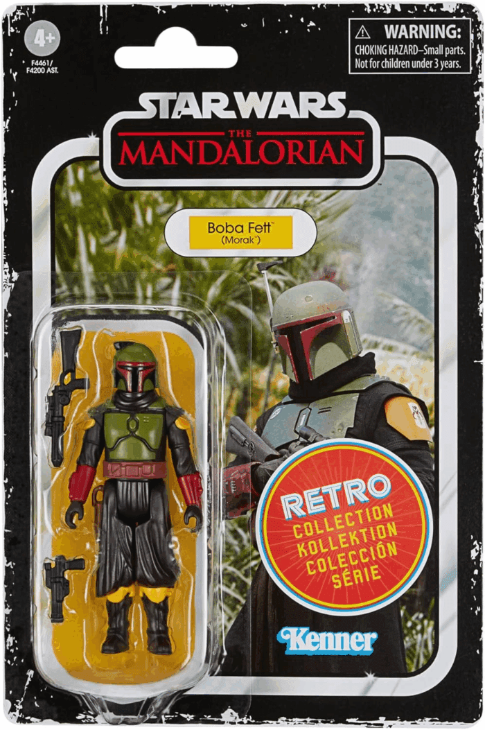Retro Collection Boba Fett (Morak) Toy 3.75-Inch-Scale the Mandalorian Collectible Action Figure, Toys Kids 4 and Up - Image 2