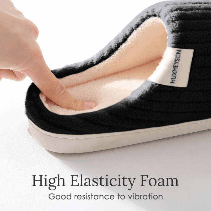 Slippers for Women, Warm Memory Foam Comfy House Slippers with Anti-Skid Rubber Sole for Indoor and Outdoor - Image 5