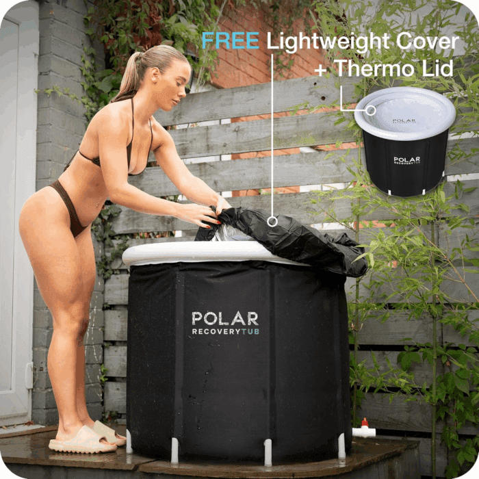 Polar Ice Bath Recovery Tub / 370L Portable Ice Bath for Cold Water Therapy Training/An Ice Bathtub for Athletes - Adult Spa for Ice Baths and Soaking - Outdoor Cold Plunge Tub (Black) - Image 3