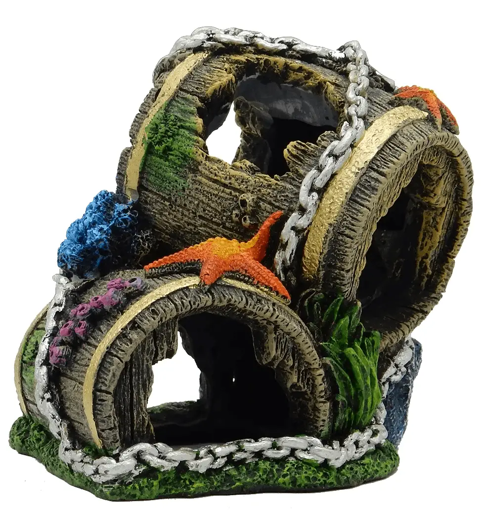 Barrel Aquarium Ornament - Multicolor - Image 6