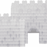 Building Block Bricks - 1000 Pc Bulk Set of Unique Clear Color with 54 Roof Pieces - Great for Activity Tables, Creativity & School Projects - Image 7