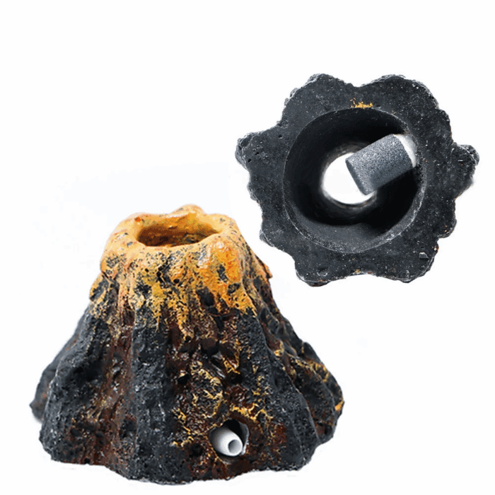 Aquarium Volcano Fish Tank Decorations Bubbler Ornament Bubble Air Stone - Image 4
