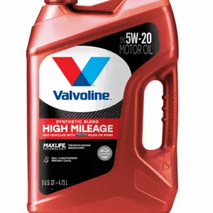 High Mileage Maxlife 5W-20 Synthetic Blend Motor Oil 5 QT