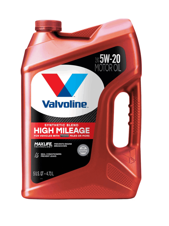 High Mileage Maxlife 5W-20 Synthetic Blend Motor Oil 5 QT