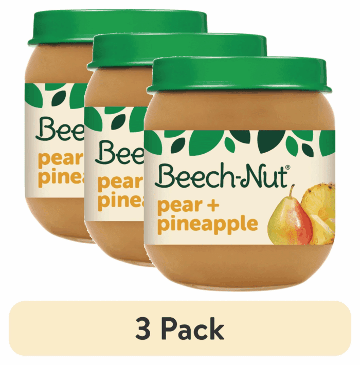 Stage 2 Baby Food, Pear & Pineapple, 4 Oz Jar - Image 6