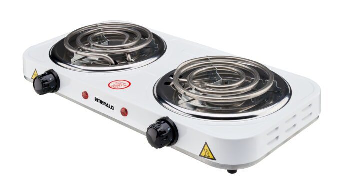 Electric Double Stove Top Burner White - Image 3