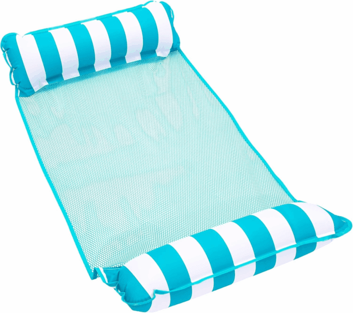 Aqua 4-In-1 Monterey Hammock Pool Float & Water Hammocks – 2-3-4 Multipacks – Multiple Colors/Styles – for Adults and Kids Floating
