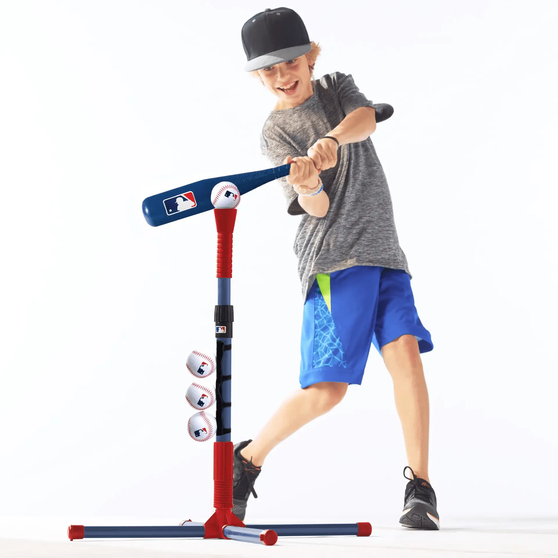 Grow-With-Me Baseball Tee + Stand Set for Youth + Toddlers - 18" to 36" Adjustments - Image 4