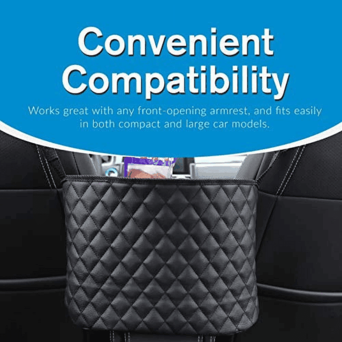 Purse Holder for Cars - Car Purse Handbag Holder between Seats - Auto Storage Accessories for Women Interior - Automotive Consoles and Organizers Net Pocket for Front Seat - Image 4