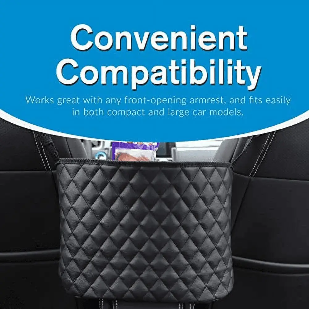 Purse Holder for Cars - Car Purse Handbag Holder between Seats - Auto Storage Accessories for Women Interior - Automotive Consoles and Organizers Net Pocket for Front Seat - Image 4