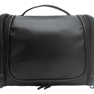Red Stone Beauty, 2 Piece Toiletry Bag, Unisex Travel Bag or Dopp Kit, Hanging Organizer, Black