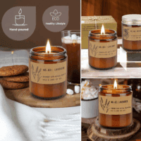 Candles for Home Scented, 4 Pack Candle Gifts for Woman, Large Lavender Rose Amber Aromatherapy Scented Candles, 220H Long Lasting Soy Wax Candle Set for Mother'S Day, Birthday, Anniversary, Men - Image 8