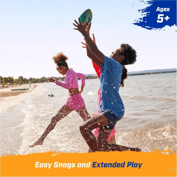 Hydro Waterproof Football, Outdoor Games for Adults and Kids, Swimming Pool Accessories and Pool Party Games,9.25 Inches, Blue - Image 4