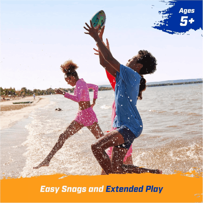 Hydro Waterproof Football, Outdoor Games for Adults and Kids, Swimming Pool Accessories and Pool Party Games,9.25 Inches, Blue - Image 4