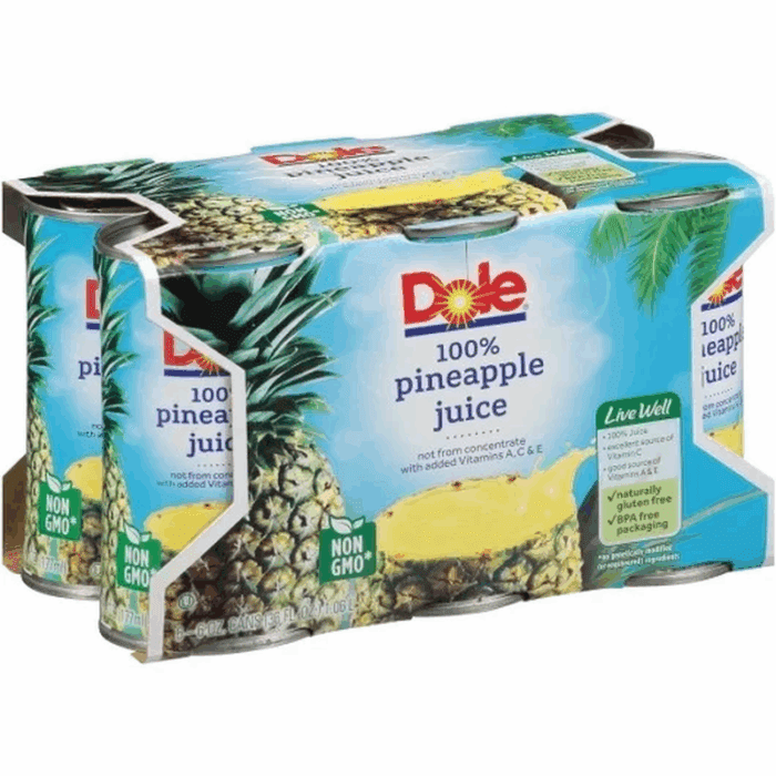 All Natural 100% Pineapple Juice Can, 6 Fl Oz (6 Count) - Image 9