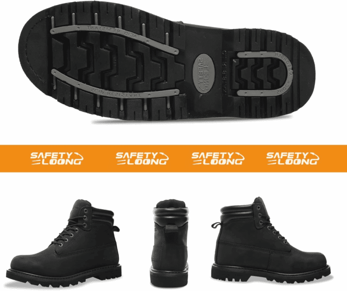Work Boots for Men Waterproof Soft Toe Non Slip Comfortable Workboots - Image 3