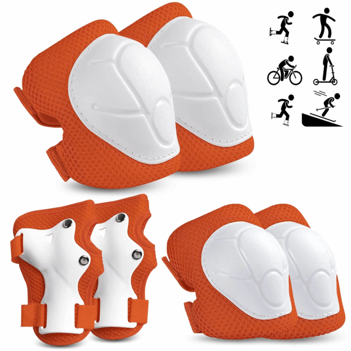 Kids Protective Gear Set - Knee Pads, Elbow Pads, and Wrist Guards for Skating, Cycling, Rollerblading, Scooter - Toddler to Teen Size (3-10 Years) - Image 17