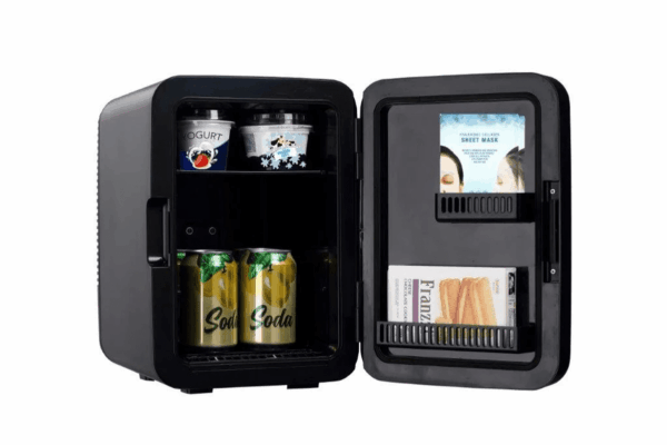 , Retro 10L, 15-Can Mini Personal Fridge Cooler, EFMIS183, Stainless Steel - Image 4