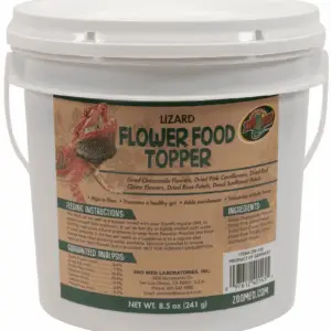 Lizard Flower Food Topper [Reptile Bearded Dragon Food, Reptile Iguana Food, Reptile Supplies] 8.5 Oz