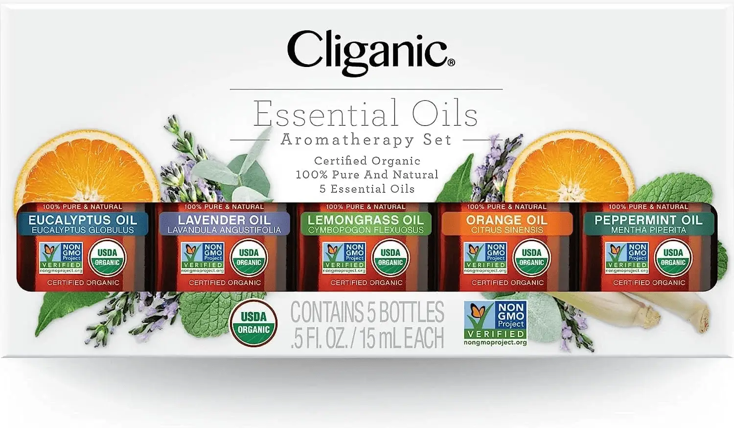 Organic Essential Oils Set (Top 5) - 100% Pure Natural - Aromatherapy, Candle Making - Peppermint, Lavender, Eucalyptus, Lemongrass & Orange - Image 7