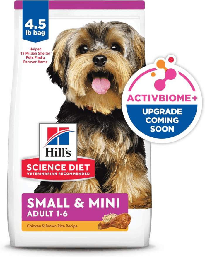 Science Diet Small & Mini, Adult 1-6, Small & Mini Breeds Premium Nutrition, Dry Dog Food, Chicken & Brown Rice, 4.5 Lb Bag - Image 14