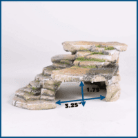Reptology Shale Scape Step Ledge & Cave Hideout – Basking Area - Decorative Resin for Aquariums & Terrariums – Great for Reptiles, Amphibians, and Fish – Medium - Image 11