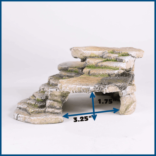 Reptology Shale Scape Step Ledge & Cave Hideout – Basking Area - Decorative Resin for Aquariums & Terrariums – Great for Reptiles, Amphibians, and Fish – Medium - Image 11