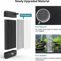 Non-Clogging Fish Tank Bubbler, Aquarium Air Stone with Special EVA Material, Air Bubbler for Nano Air Pump Fish Tank Small Bucket and Hydroponics - Image 3