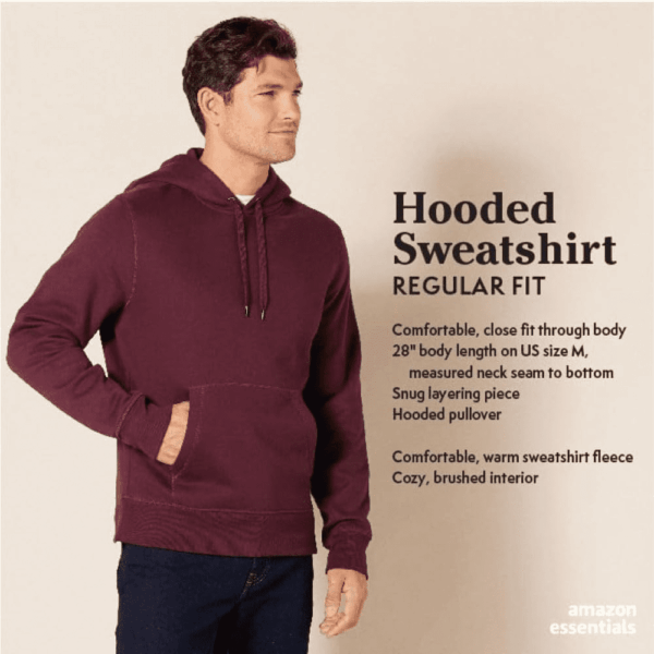 Men'S Sweatshirt Hoodie, Big & Tall Options Available - Image 2