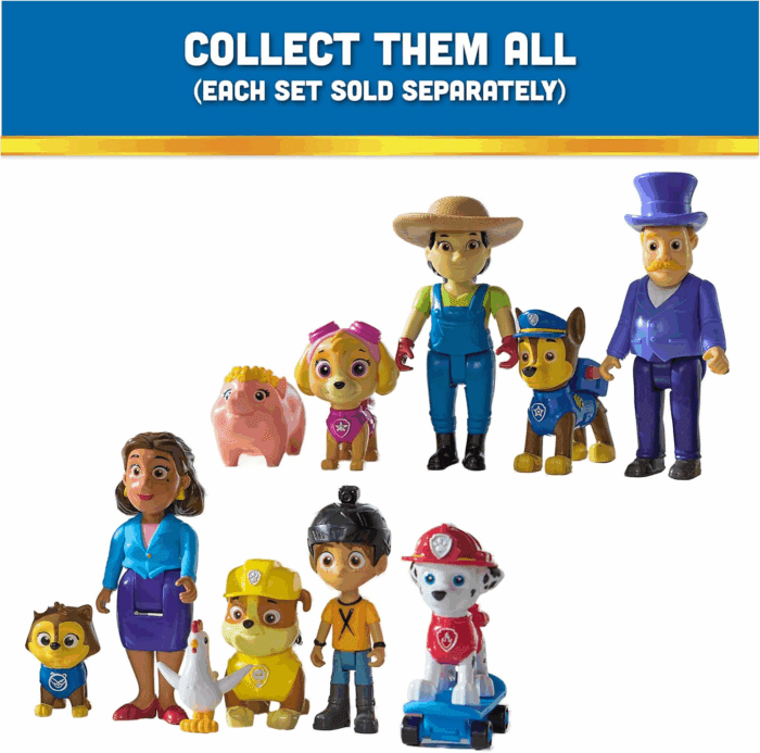 Rubble, Mayor Goodway & Chickaletta Figures, Kids Toys for Boys and Girls Ages 3 and Up - Image 8