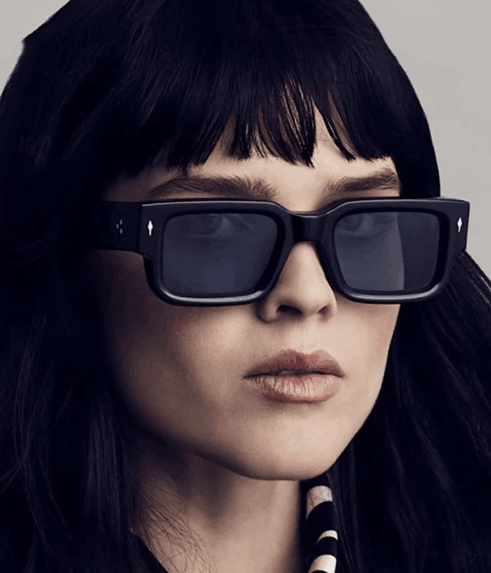 Square Frame Sunglasses for Women Men Trendy Chunky Rectangle Sun Glasses Black Shades UV400 Protection - Image 4