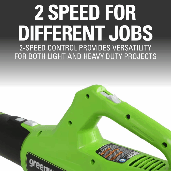 24V 12-Inch Cordless String Trimmer/Edger and Leaf Blower Combo Kit + 3 Bonus Spools, 2.0Ah Battery and Charger Included - Image 6