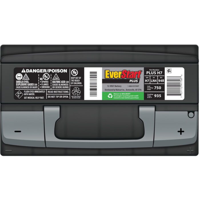 plus Lead Acid Automotive Battery, Group Size H7 / LN4 / 94R 12 Volt, 750 CCA - Image 8