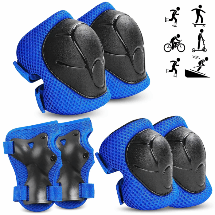 Kids Protective Gear Set - Knee Pads, Elbow Pads, and Wrist Guards for Skating, Cycling, Rollerblading, Scooter - Toddler to Teen Size (3-10 Years) - Image 11