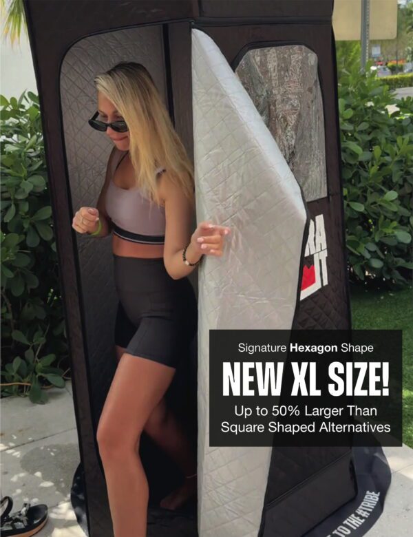 XL Portable Steam Sauna, 60-Minute Heater, Hexagon Design - Image 5