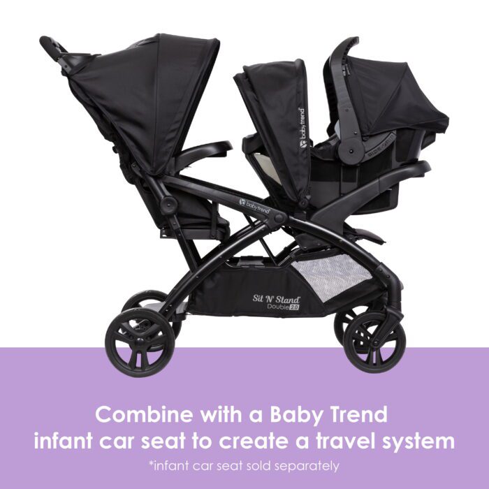 Sit N' Stand® Double 2.0 Stroller - Desert Tan - Image 6